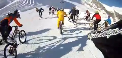 Insane Downhill Glacier Biking