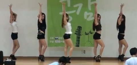 Korean Dance Team Performing At All Boy School